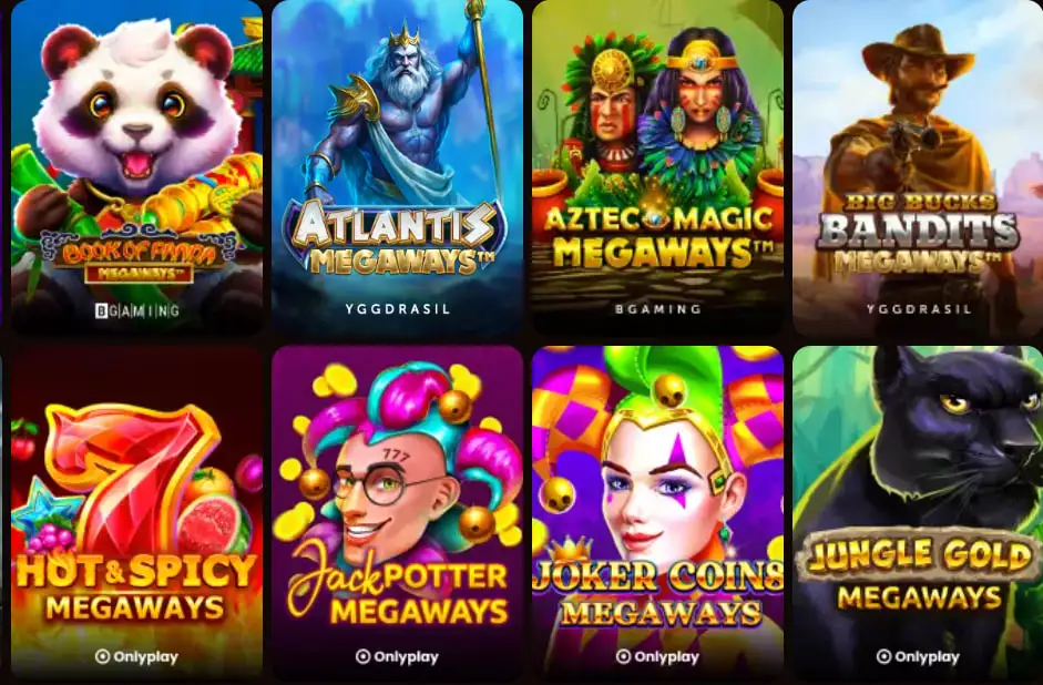 wildroyal casino megaways slots