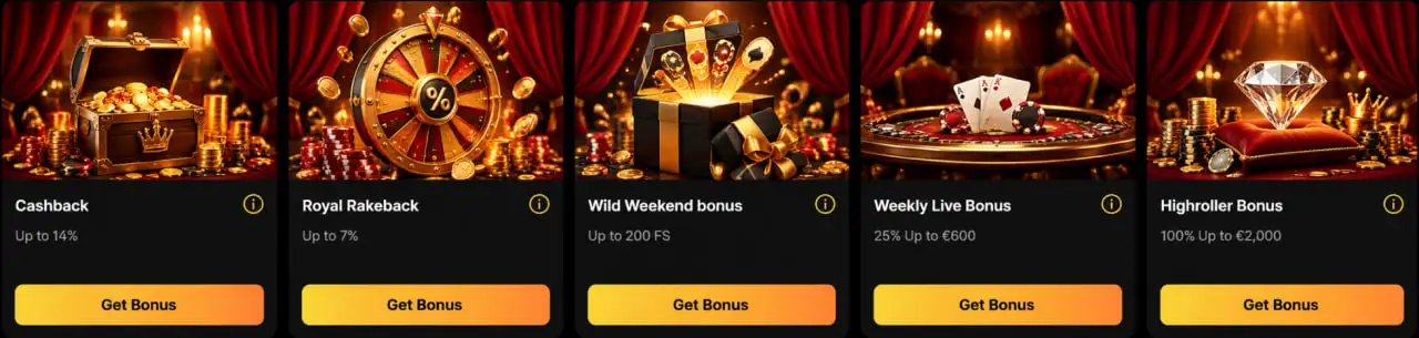 wildroyal casino promotioms